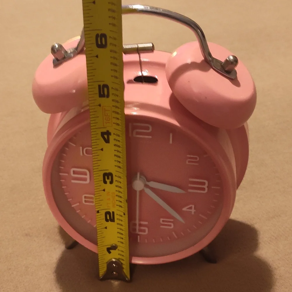 Pink Retro Alarm Clock